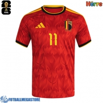Fotballdrakt Herre Belgia Jeremy Doku #11 Hjemmedrakt VM 2026 Kortermet